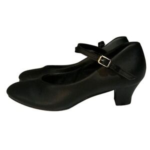 Theatricals Footwear T3100 Black Character Dance Shoes Mary Jane 7.0W 1.5" Heel